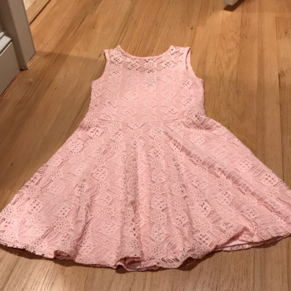 Pink lace dress